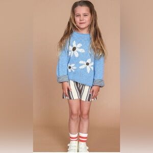 Grown Alchemist Blue Kids Camisole with White Flowers